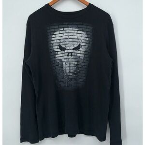Marvel‎ Comics Punisher Logo Thermal Long Sleeve Shirt Men's Size Extra Large